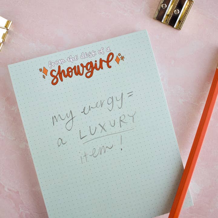 Kyn You Believe It - Wholesale Notepad - From the Desk of a Showgirl Notepad2