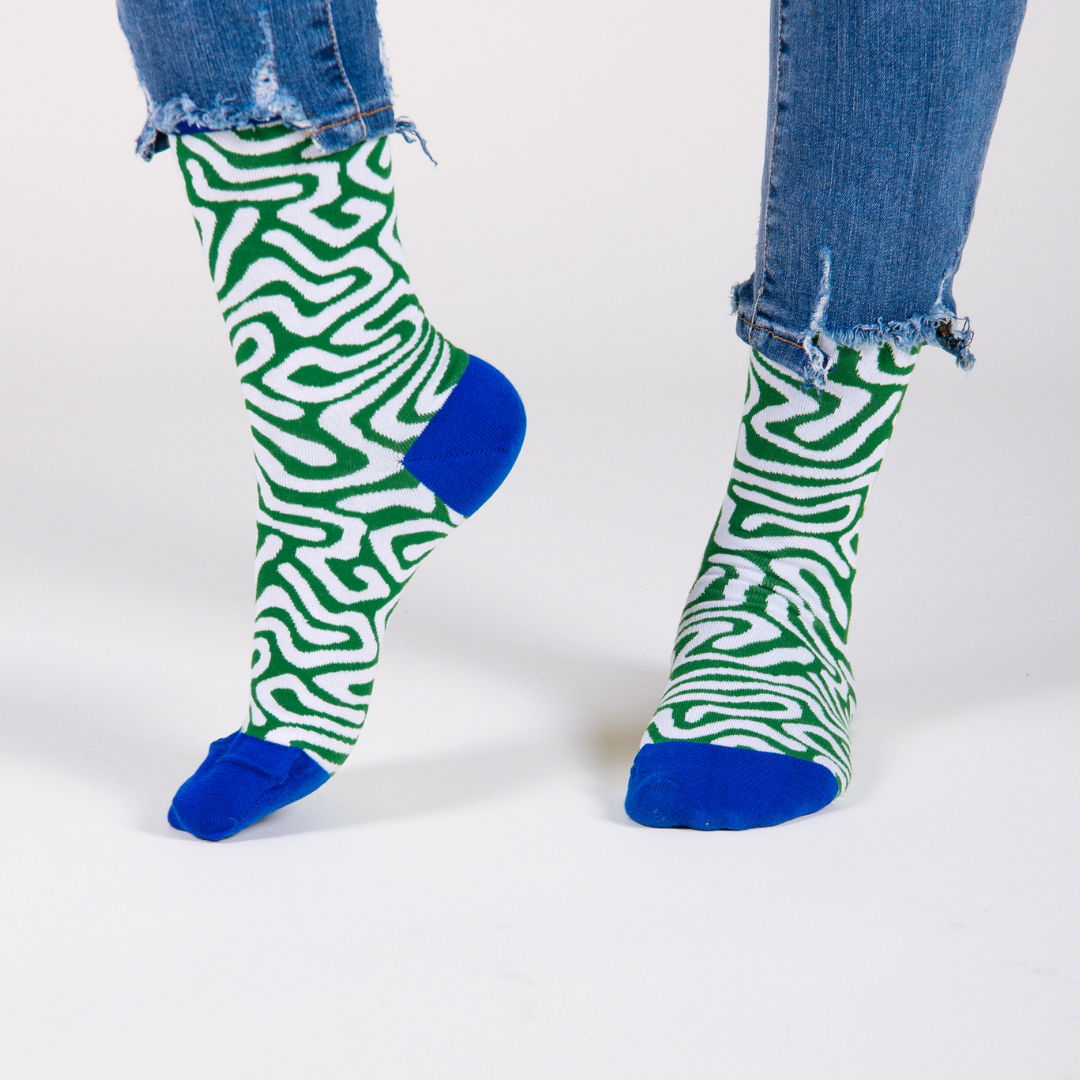 Afropop - Wholesale Sokken - Uniseks - Roots groen6