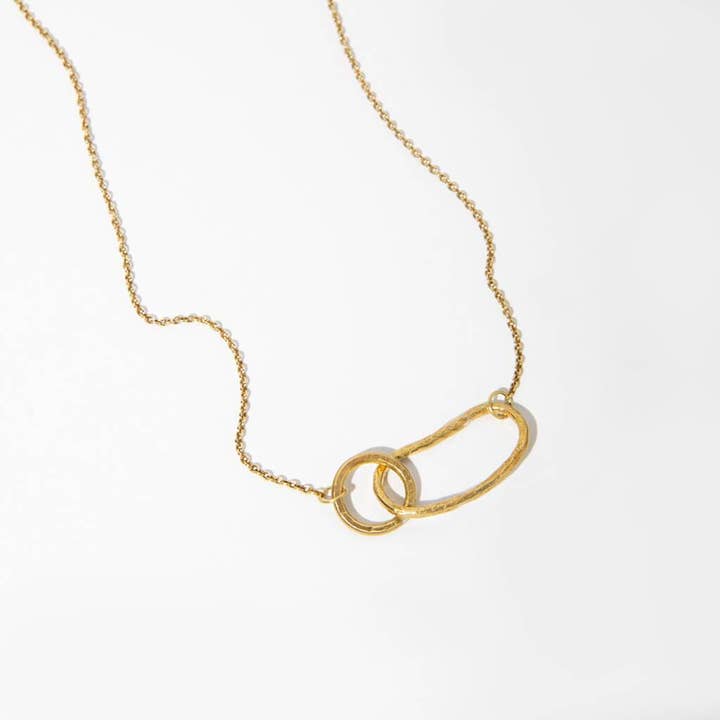 Pool Minimal Necklace | Brass for wholesale by MULXIPLY