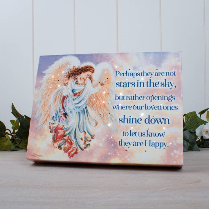 Shine Down 8x6 Lighted Tabletop Canvas for wholesale by Glow Decor