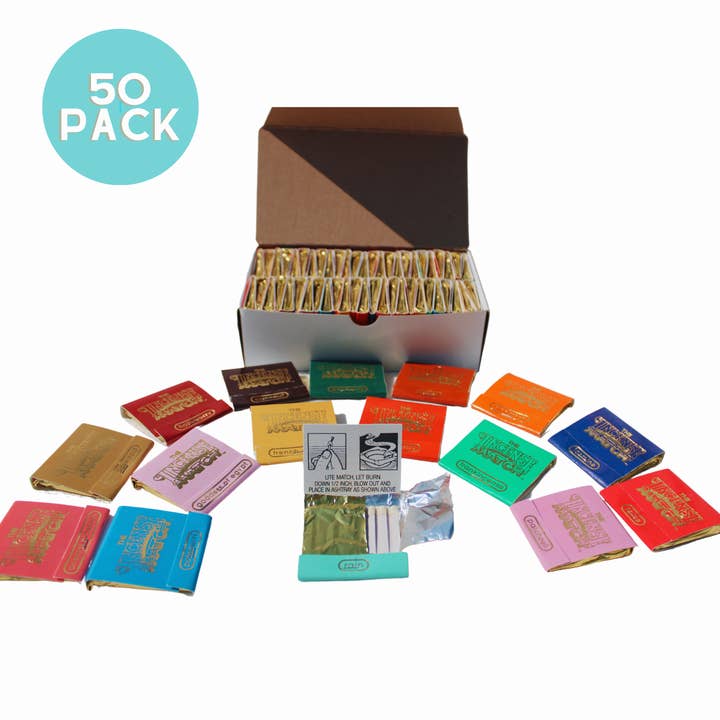 H&L NOVELTIES INC - Wholesale Incense - Box of 50 Match Books - Assorted Fragrances