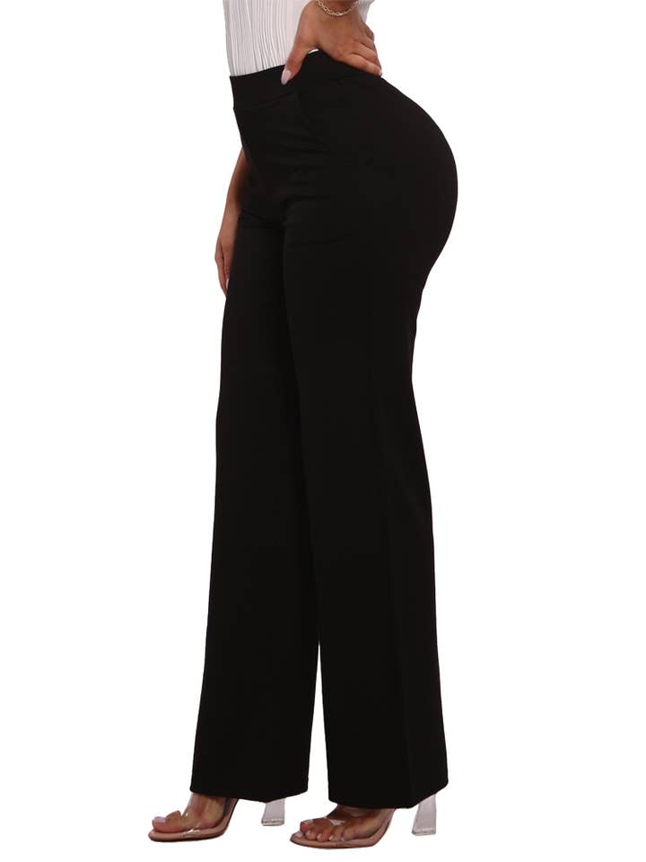 REDFINCH APPAREL INC - Wholesale Pants - Women's - Womens High Rise Stretch Ponte Straight Leg Pants
