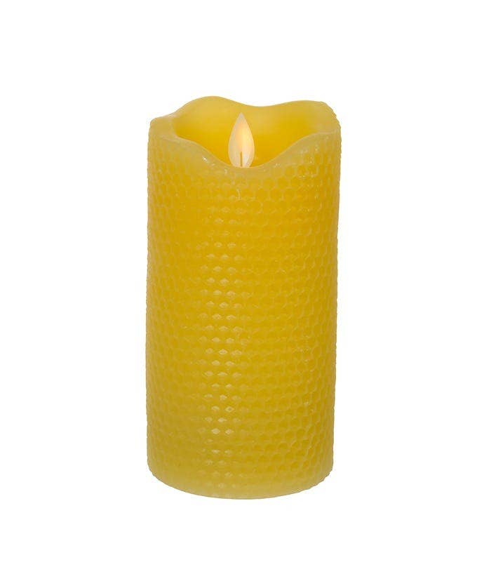 Kurt S. Adler, Inc. - Wholesale Flameless Candle - 4.25"BATTERY OPERATED LED HONEYCOMB CANDLE W/FLICKER2