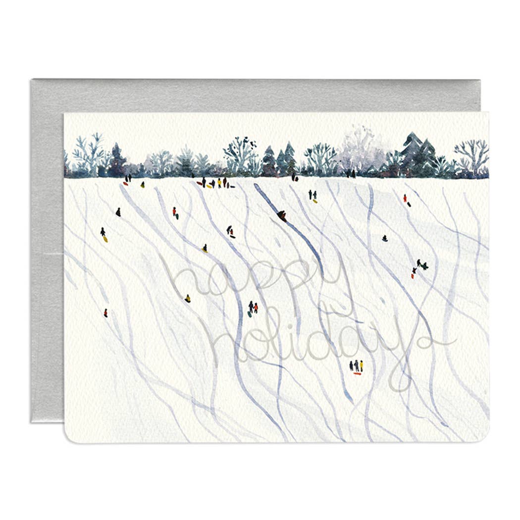 Gotamago - Wholesale Christmas Card - Toboggan Holiday Card1