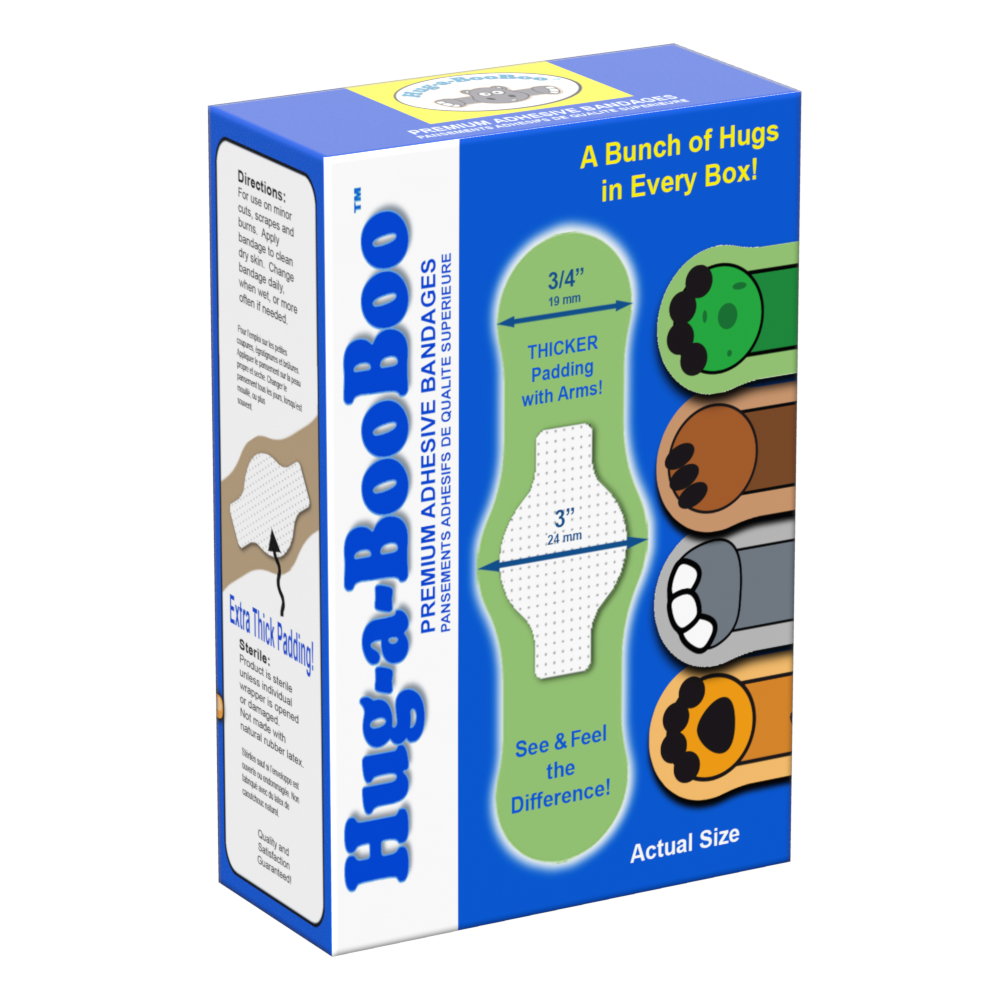Hug-a-BooBoo - Venta al por mayor Tiritas - Niños y bebés - Caja de vendajes Hug-a-Booboo de 20 unidades1