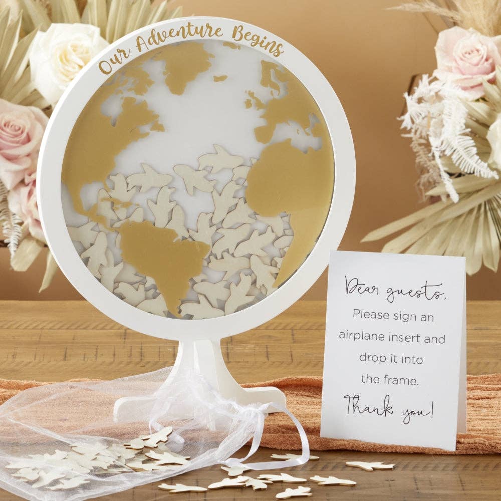 Kate Aspen - Wholesale Guest Book - Wedding Guest Book Alternative - Globe6