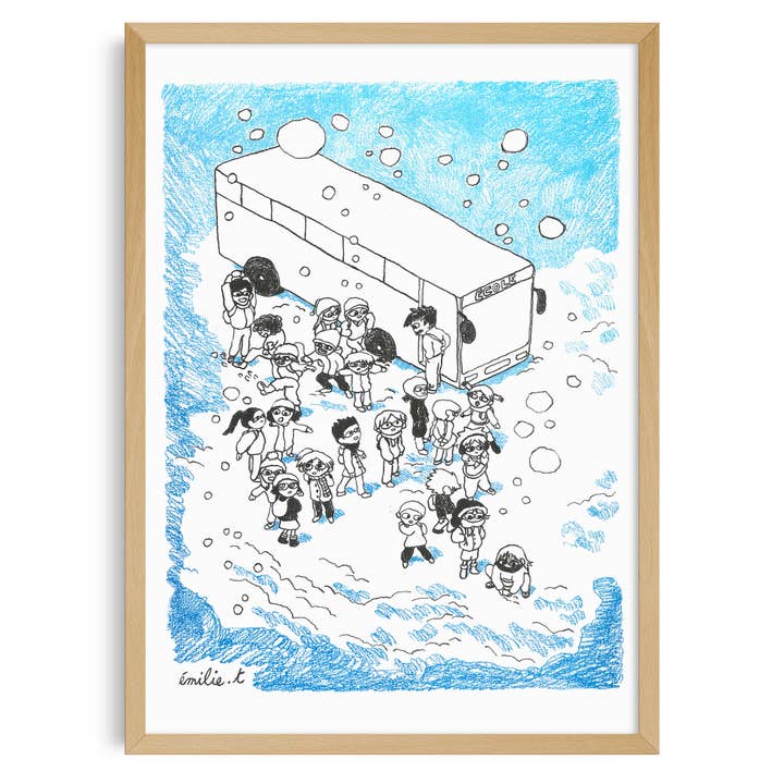 Affiche A3 - Émilie Tronche - Samuel pour la vente par KIBLIND Atelier