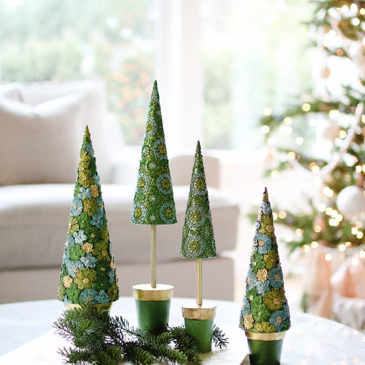 Dekorasyon Gifts Decor – Engroshandel Julepynt – Frangipani Kegletræ (Stedsegrøn)1