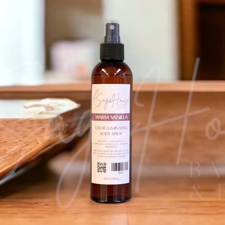 Warm Vanilla Body Spray for wholesale by SageHouse Bath & Body