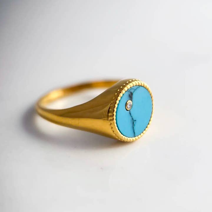 Zegelring 'turquoise bay' voor wholesale door kaimi