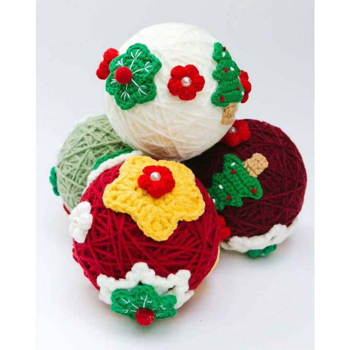Handmade Crochet Christmas Bauble | Set of 4 for wholesale by The Way to You