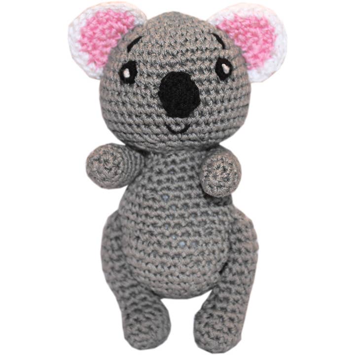 As You Wish Apparel - Wholesale Pet Plush Toy - Dog - Knit Knacks Cutie the Koala Organic Cotton Small Dog Toy