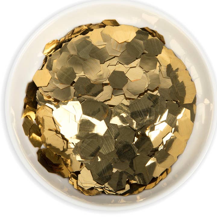 Eco Confetti - Vendita all'ingrosso Coriandoli - Coriandoli ecologici metallizzati - Oro0