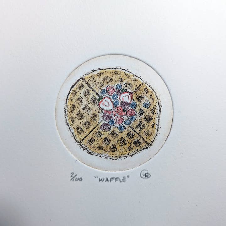 Waffles for the Food Bank for wholesale by Print Witchery