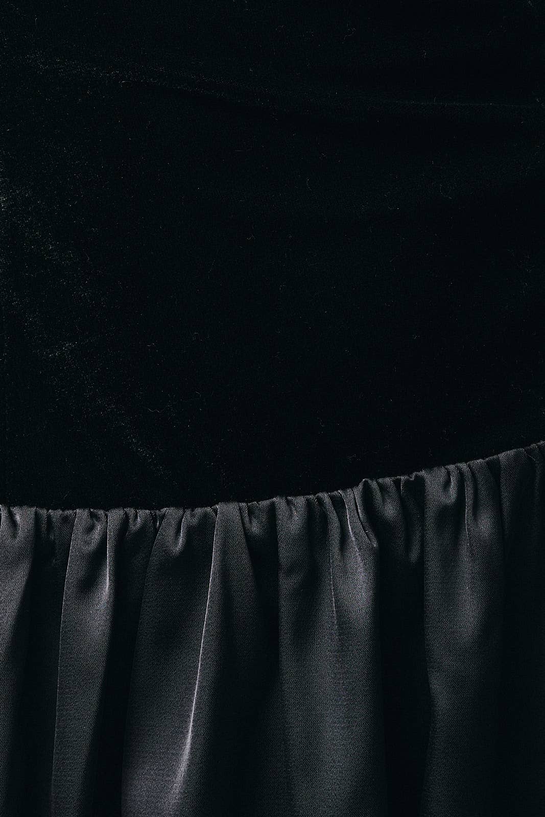 Black SLEEVELESS DROP WAIST BUBBLE HEM DRESS for wholesale on Faire6