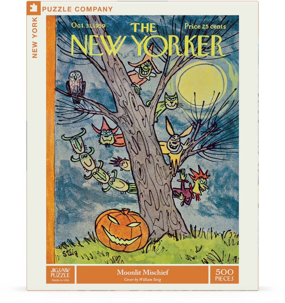 New York Puzzle Company - Wholesale Puzzle - Adult - Moonlit Mischief - 500 Piece Jigsaw Puzzle1