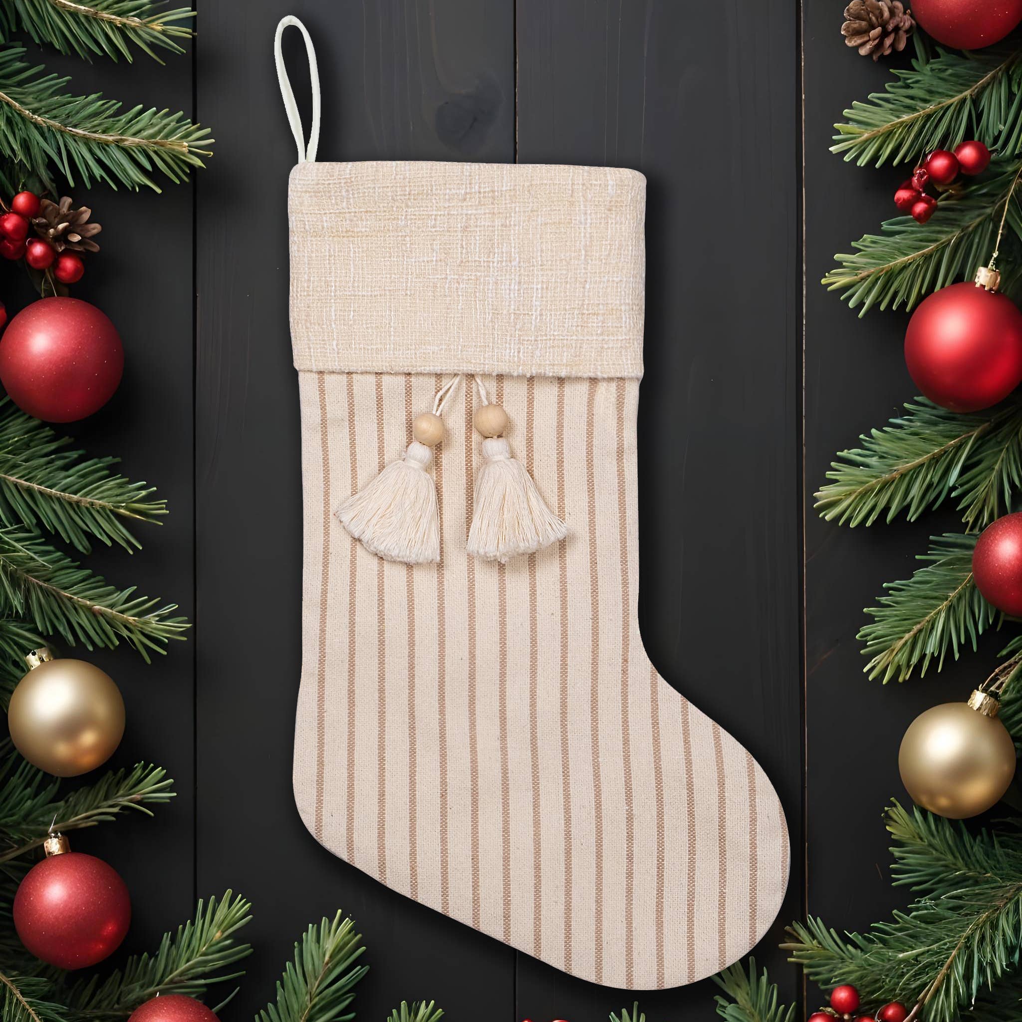 GEXWORLDWIDE – wholesale Holiday Stocking – Bohemian Fringe Christmas Stockings6