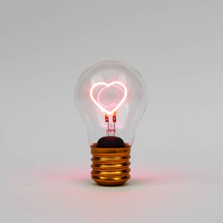 Luckies of London - Wholesale Accent/Desk Lamp - Magic Cordless Heart Lightbulb