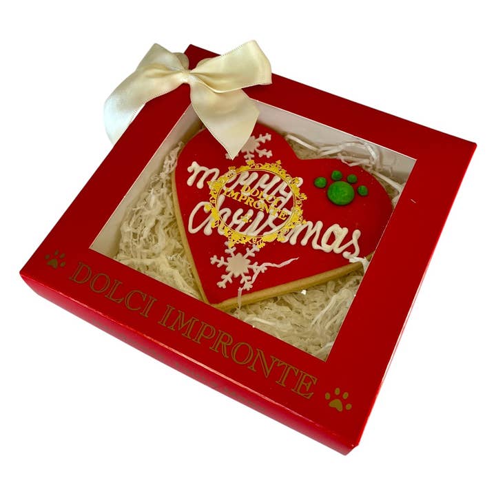 Dolci Impronte Christmas Box Red Heart Xmas for wholesale by Fifty Srl - Dolci Impronte The Italian Pet Pastry