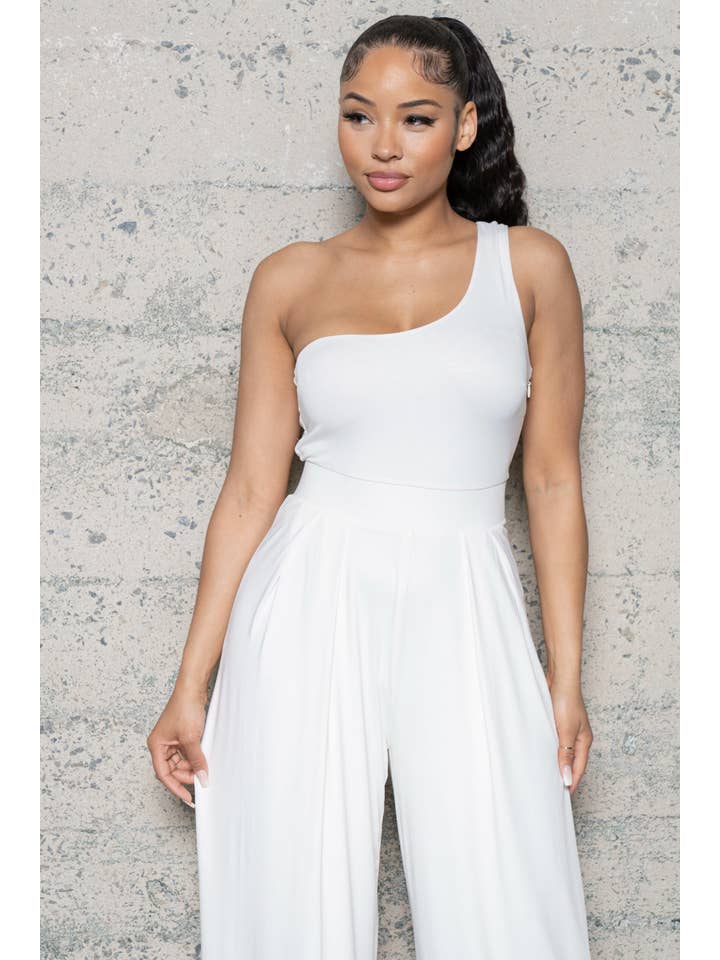 Melrose with Love - Wholesale Jumpsuit - Women's - WIDE LEG , ONE SHOULDER JUMPSUIT4