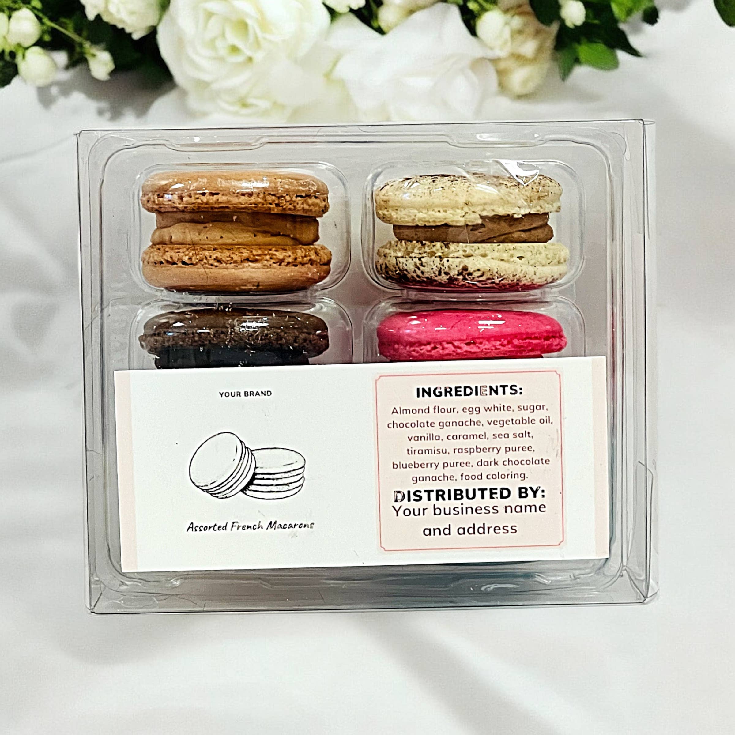 macaron centrale - Wholesale Cookie - Private Label Assorted French Macarons - 6 Pack Set5