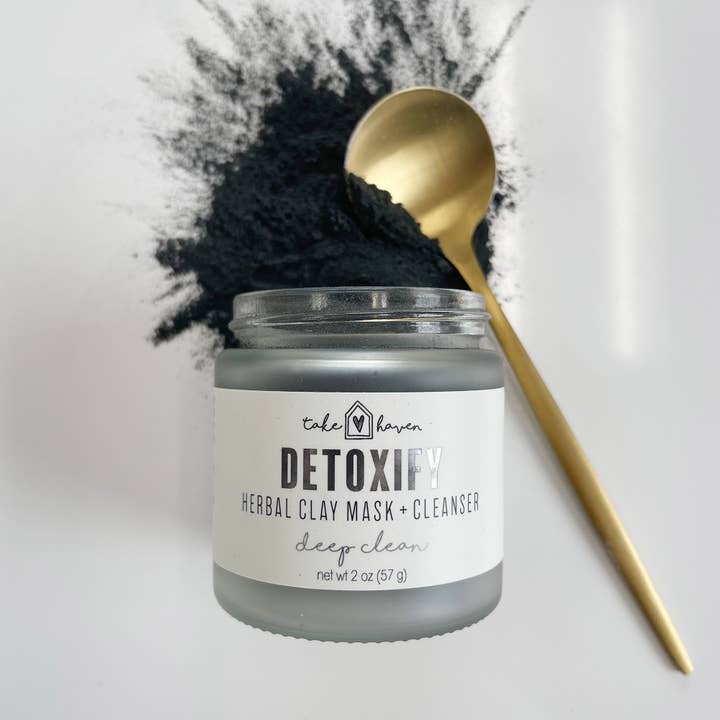 Herbal Clay Face Mask + Cleanser: DETOXIFY for wholesale by Take Haven
