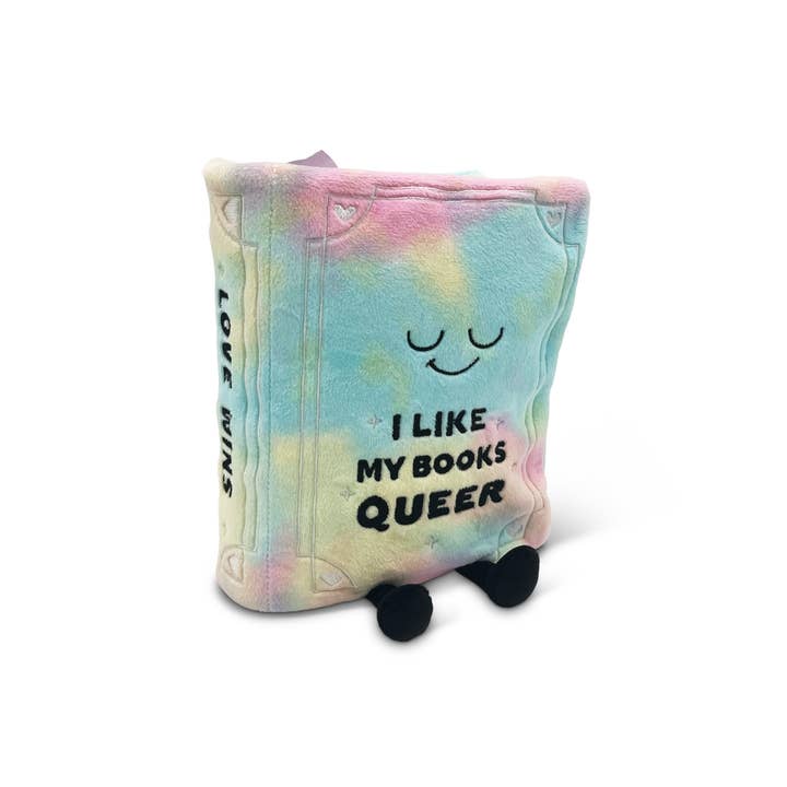 Punchkins - Wholesale Gag Gift/Novelty Gift - "I Like My Books Queer" Book Plush1