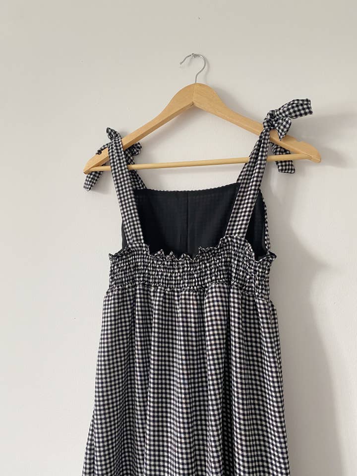 Rubis Pastel - Wholesale Dress - Women's - Sofia black and white gingham dress