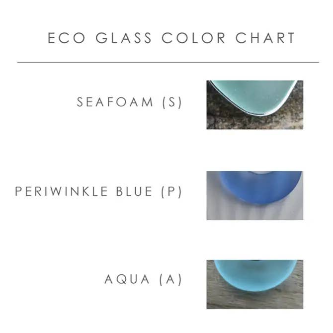 Whitelotus Design - Wholesale Pendant/Charm Necklace - Eco glass "shell" silver necklace - Seaglass Aqua blues7