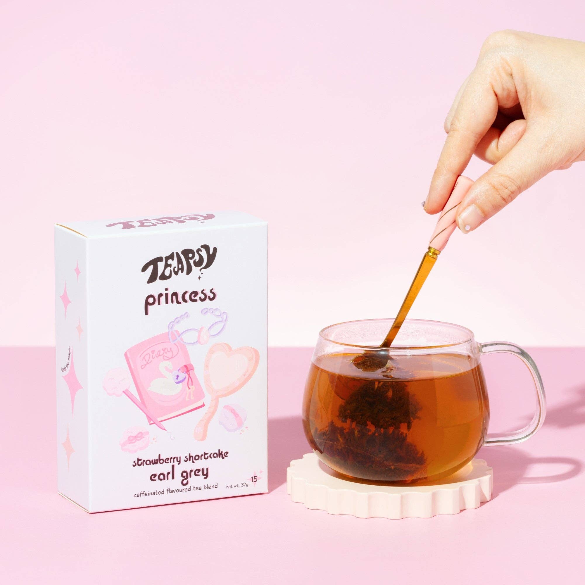 Teapsy – wholesale Tea bags – Strawberry Shortcake Earl Grey Tea - Princess1