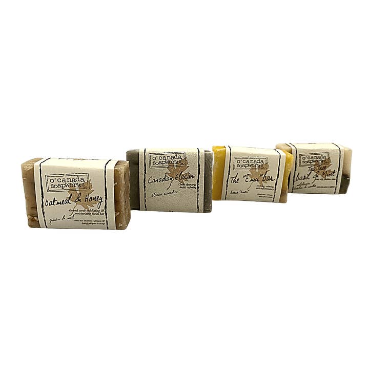 Mini savons - Lot de 4 - Visage pour la vente par O'Canada Soapworks Inc