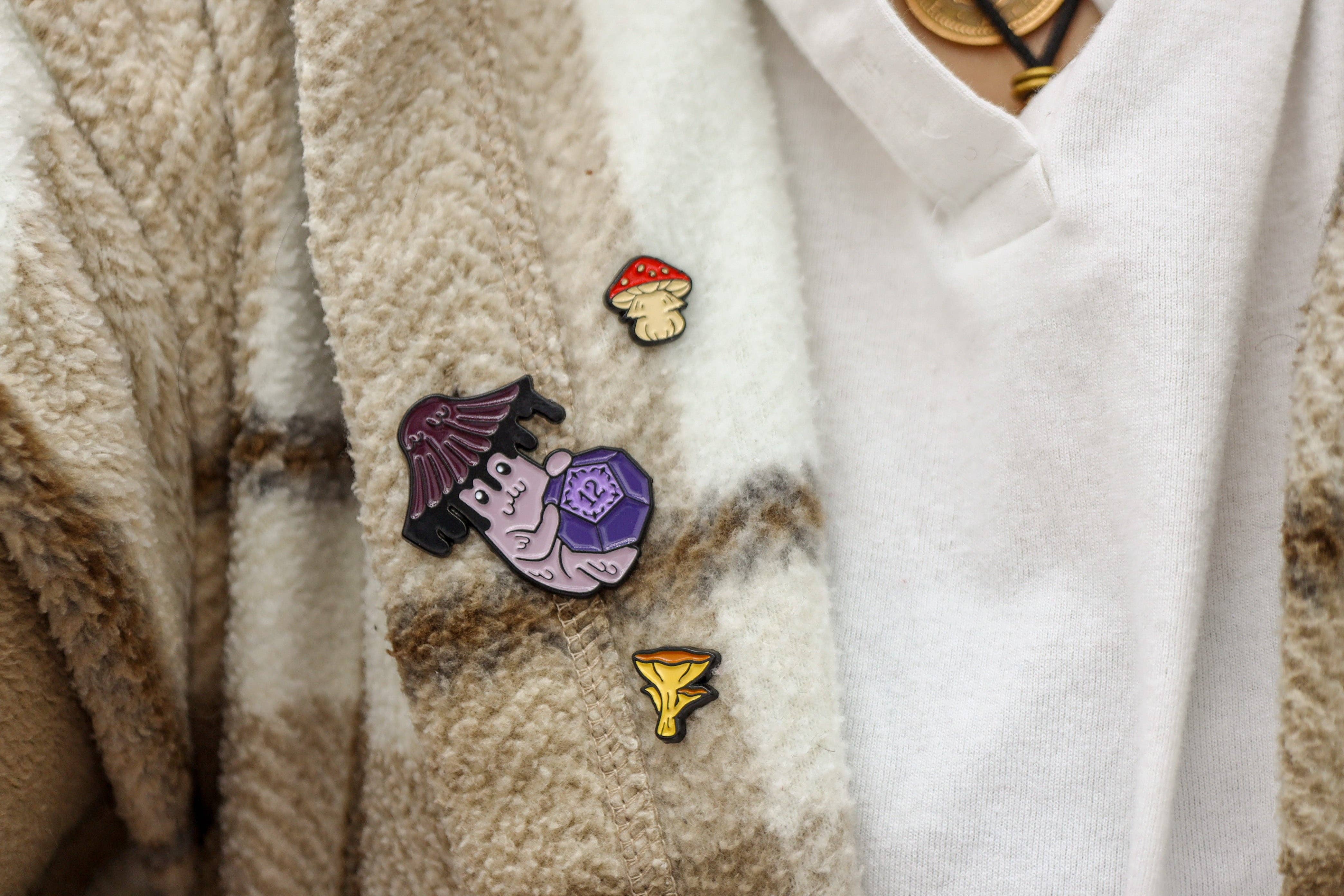 Foam Brain Games - Wholesale Lapel Pin/Button - Mystery Loot: Friendly Fungi6