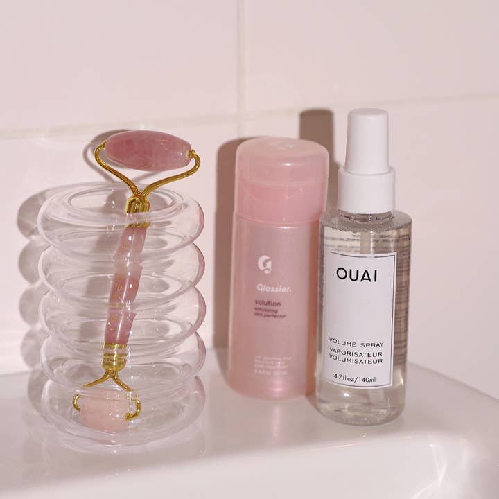 The Coucou Club - Wholesale Face/Beauty Roller - Coucou Rose Quartz Roller2