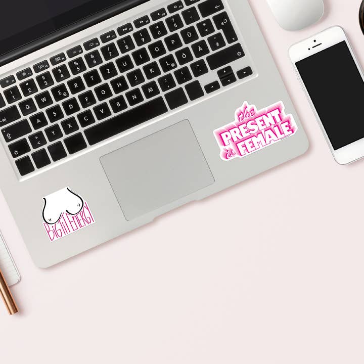 The Card Bureau - Wholesale Sticker - Big Tit Energy Funny Sticker1