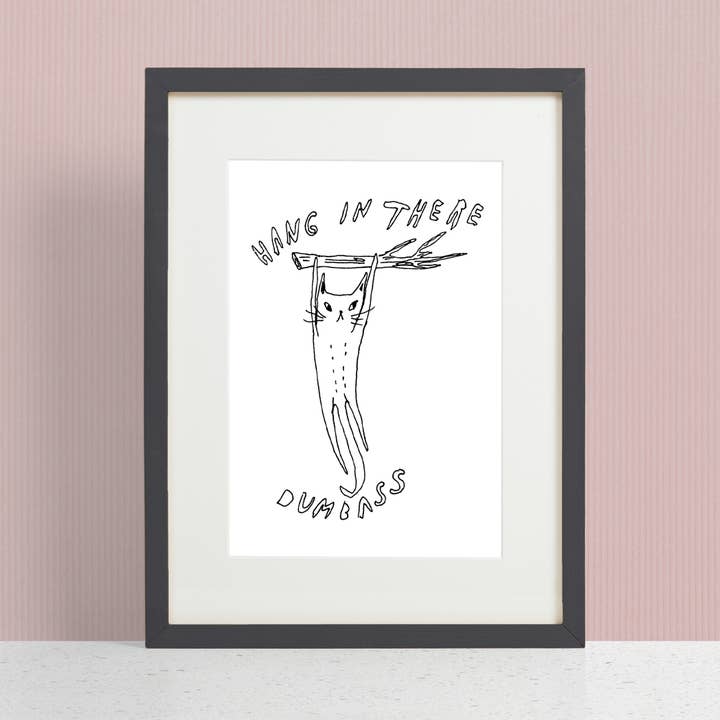 Stay Home Club - Wholesale Art print - Hang in There Print2