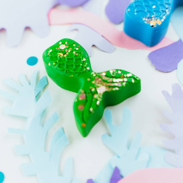 Wonder Hue Crayon Co. - Wholesale Crayons - Kids & Baby - Glitter Mermaid Crayons, Non-Toxic Kids Art Supplies4