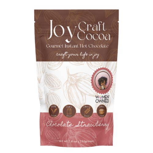 Chocolat chaud à la fraise 7,6 oz pour la vente par Joy Craft Cocoa