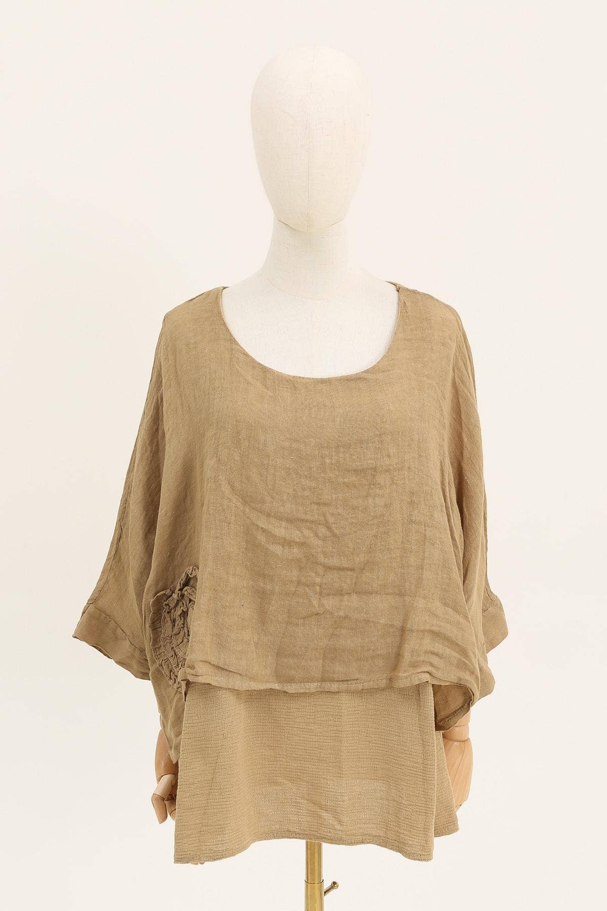 la maison des fibres naturelles - Wholesale Tunic - Women's - Linen tunic lined with cotton 87070 50% linen 50% cotton17
