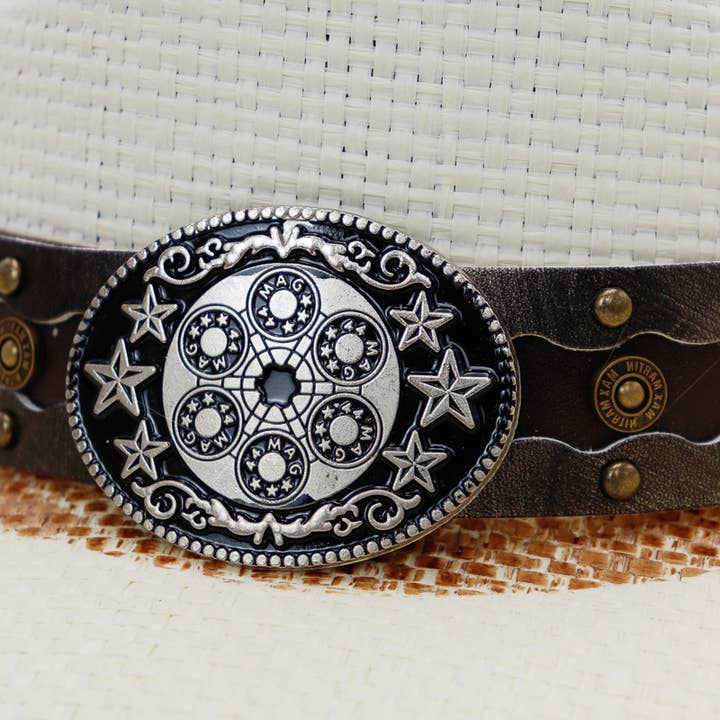 Ivoor NRA Mangum Embleem Cowboyhoed voor groothandel op Faire3