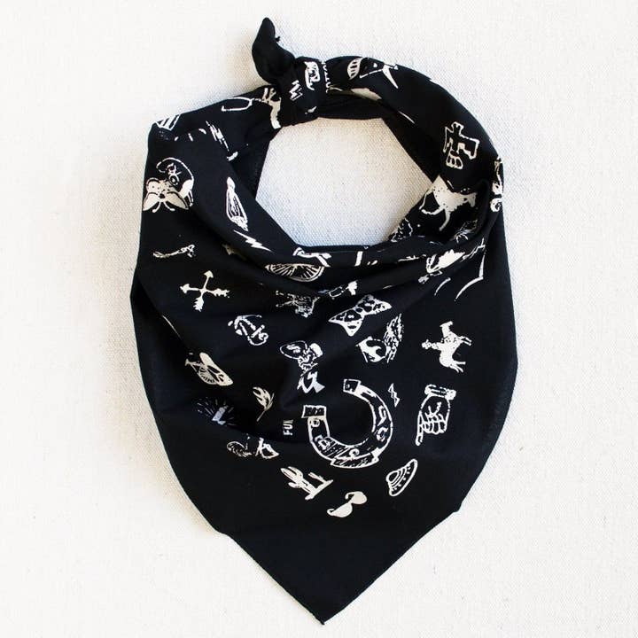 Black Big Fun Bandana for wholesale by Abracadana