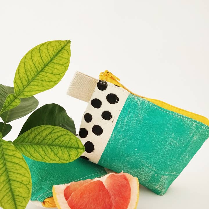 The Ink Job - Wholesale Pouch - Women's - Teal Blue Zipper Pouch5