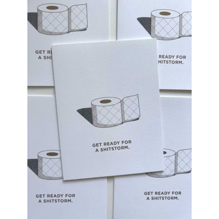 SLY EYE - Wholesale Birthday card - Birthday Celebration Risograph Toilet Paper Card4