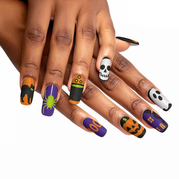 FYNE BODY - Wholesale Press-on/fake nails - Wicked Midnight Magic Black Halloween Press-On Nails77