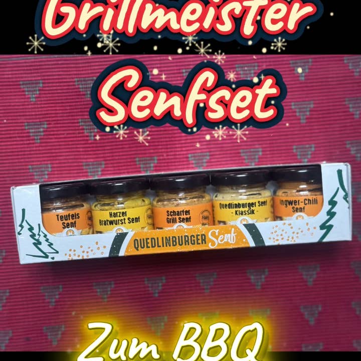 Grillmästares provsmakningsset för wholesale av Quedlinburger Senf