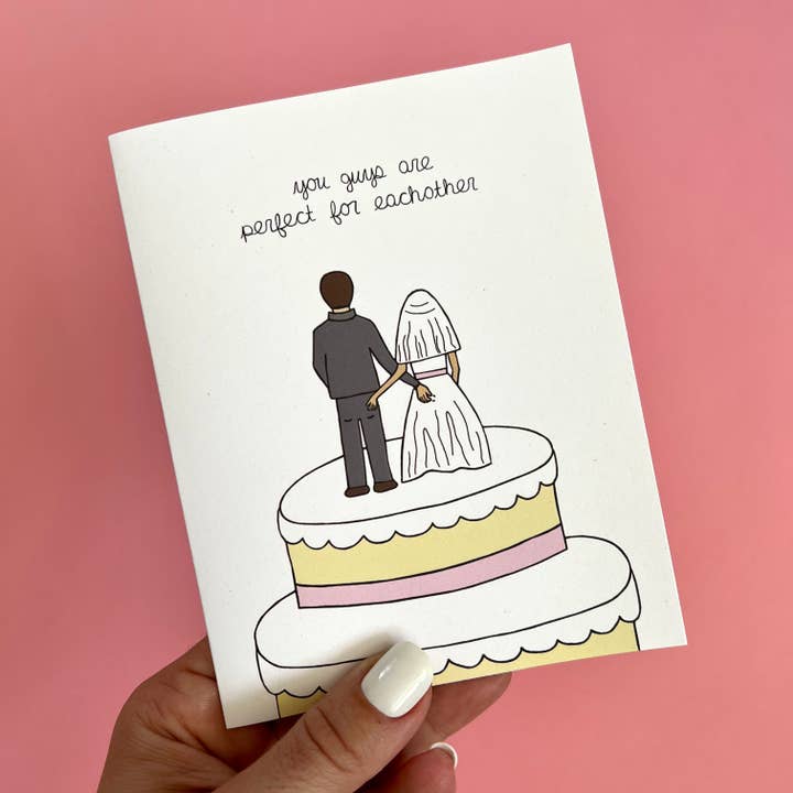Unblushing – wholesale Wedding card – Wedding Congratulations Card - Cake Toppers