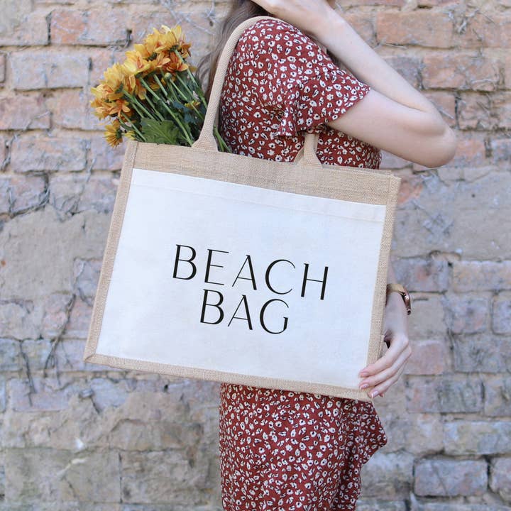 Jutetasche | Beach Bag für den Großhandel von Buchstabenkult