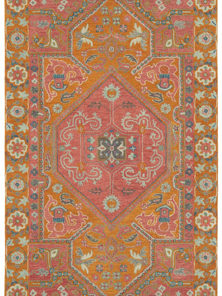 Corredor rosa Helena Collection de 2'6" x 12' para venta al por mayor de contempo fashion