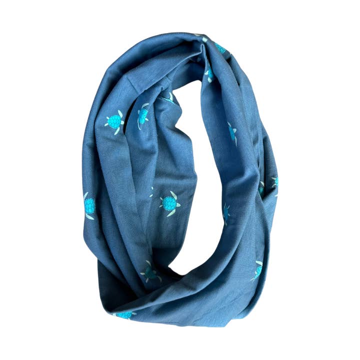 Sea Turtles Cotton Jersey Scarf for wholesale by Golden Hour Gift Co