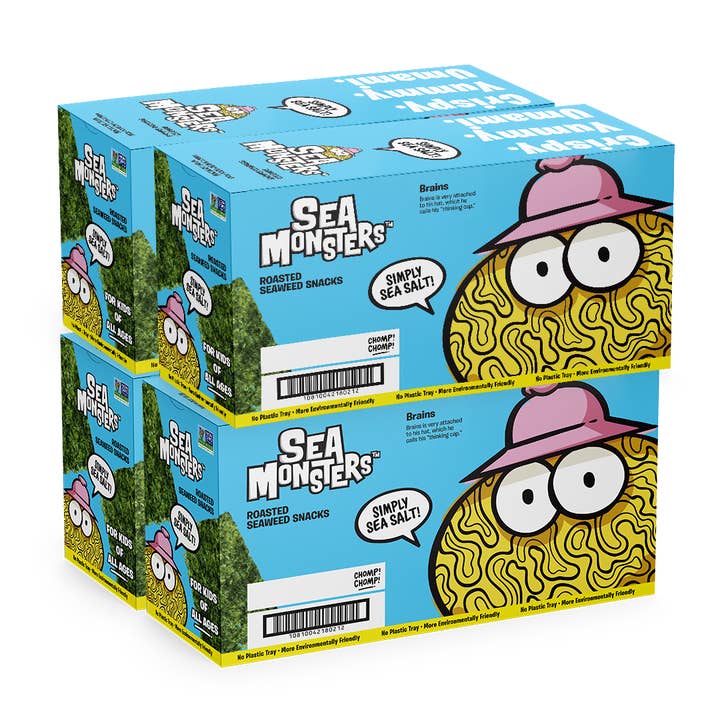 Sea Monsters - Wholesale Chips - Roasted Seaweed Snacks, VRTY .14oz