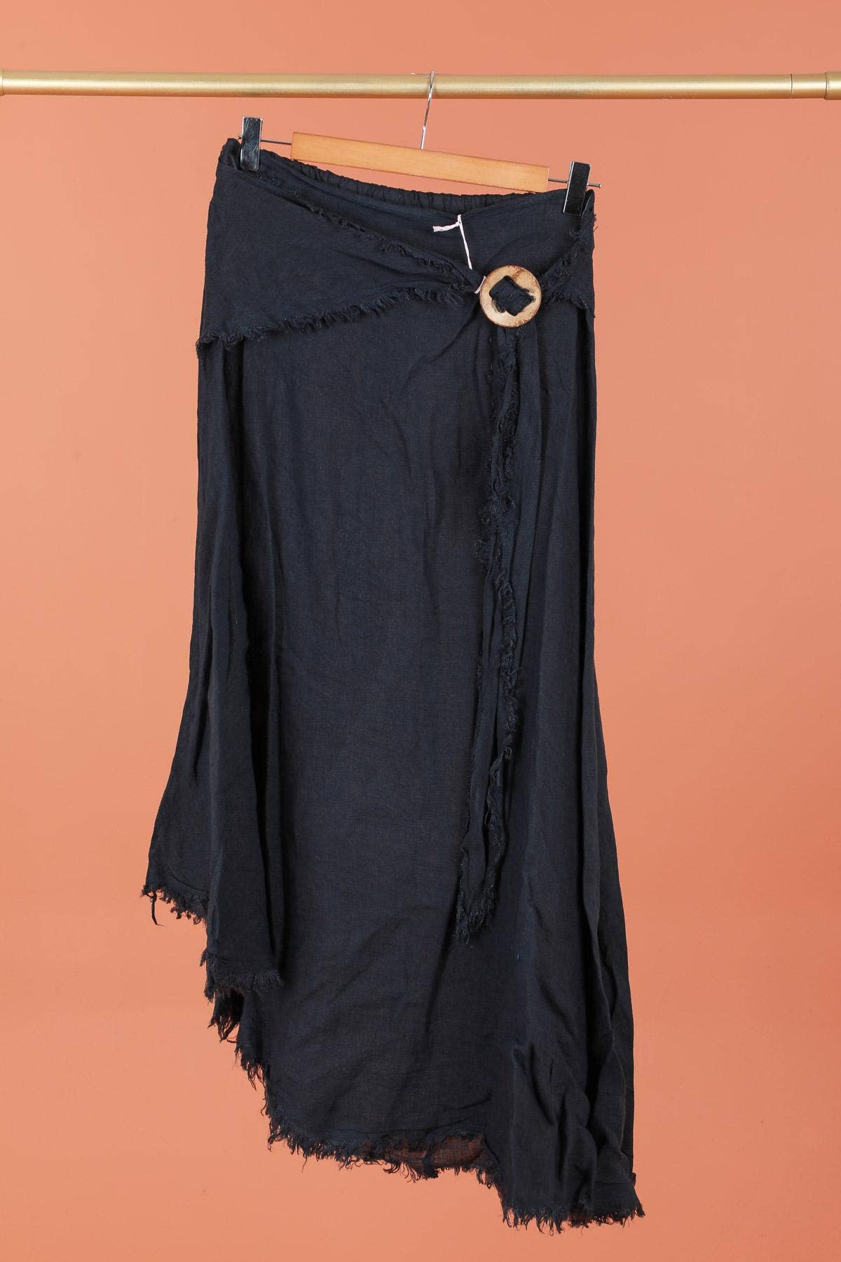 la maison des fibres naturelles - Wholesale Skirt - Women's - Linen skirt with drawstring 1013 100% linen7